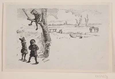 Illustration til "Den døve Mand"