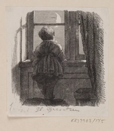 Illustration til "Den gamle Gravsteen" i H.C. Andersen, "Eventyr og Historier", Bind 2