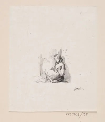 Illustration til "Den lille Pige med Svovlstikkerne" i H.C. Andersen, "Eventyr og Historier", Bind 2