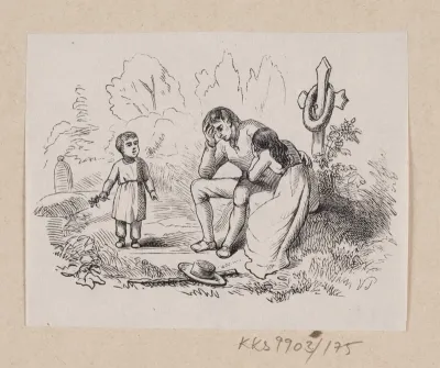 Illustration til "Den sidste Perle" i H.C. Andersen, "Eventyr og Historier", Bind 2