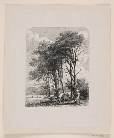 Illustration til digt af Chr. Ricardt, "I vinden"