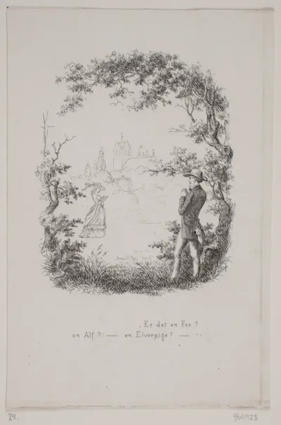 Illustration til digt af Erik Bøgh