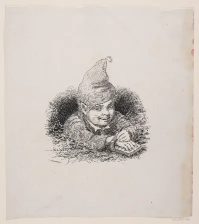 Illustration til" En Aftenstund i et Proprietærkjøkken"