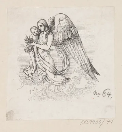 Illustration til "Engelen" i H.C. Andersen, "Eventyr og Historier", Bind 1