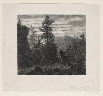 Illustration til et digt af Bjørnson