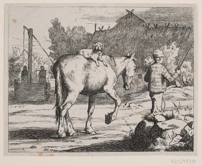 Illustration til et digt af P. Hansen