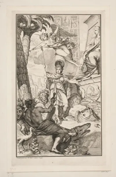 Illustration til Frederik Lodvig Norden, "Voyage d'Egypte et de Nubie", København 1755