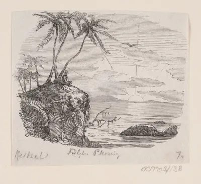 Illustration til "Fugl Phønix" i H.C. Andersen, "Eventyr og Historier", Bind 2