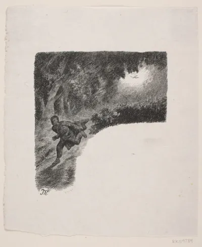 Illustration til "Guldfuglen"