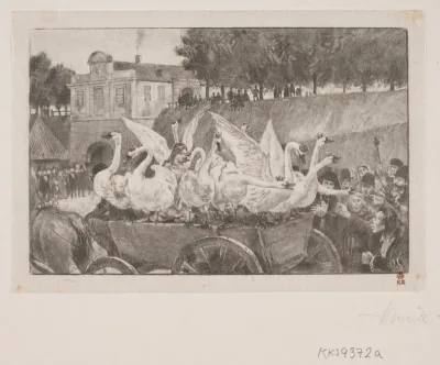 Illustration til H. C. Andersen: "De vilde svaner"