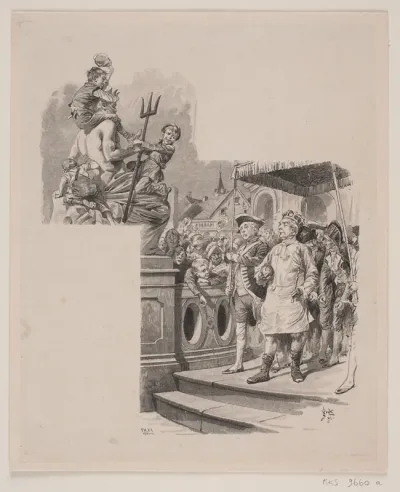Illustration til H.C. Andersen: "Kejserens nye klæder"