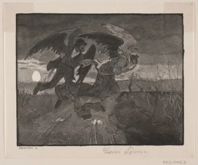 Illustration til H. C. Andersen: "Rejsekammeraten"