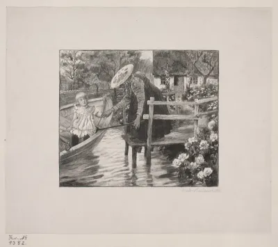 Illustration til H.C. Andersen, "Snedronningen"