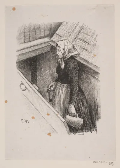 Illustration til "Hanen og tophønen"
