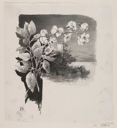 Illustration til Henrik Hertz: "Spadsereturen"