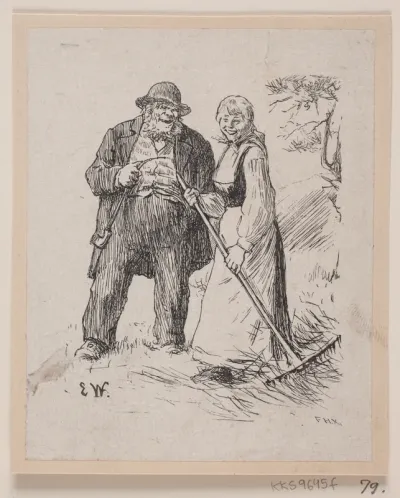 Illustration til "Herremandsbruden"