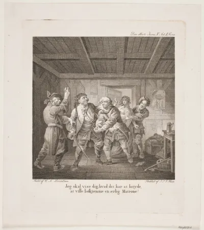 Illustration til Holbergs Komedier
