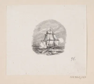 Illustration til "Holger Danske" i H.C. Andersen, "Eventyr og Historier", Bind 2