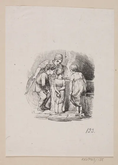 Illustration til "Hørren" i H.C. Andersen, "Eventyr og Historier", Bind 2