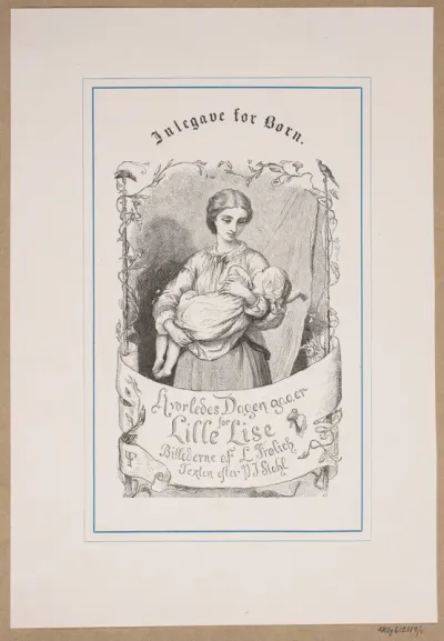 Illustration til "Hvorledes Dagen gaaer for Lille Lise"