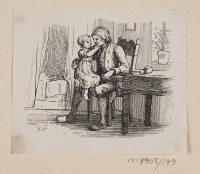 Illustration til "Ib og lille Christine" i H.C. Andersen, "Eventyr og Historier", Bind 2