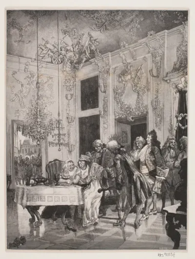 Illustration til "Jeppe på bjerget"