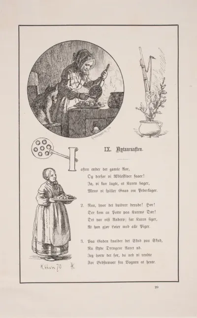 Illustration til Johan Krohn, "Peters jul"