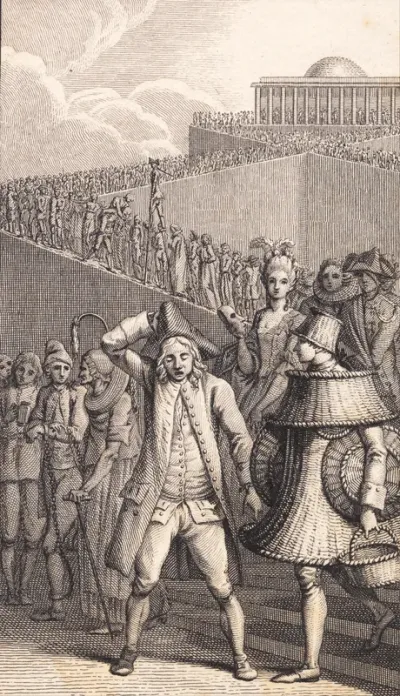 Illustration til Johannes Ewald "Lykkens Tempel"