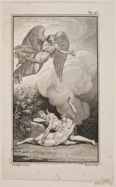 Illustration til Johannes Ewalds "Adam og Eva" I