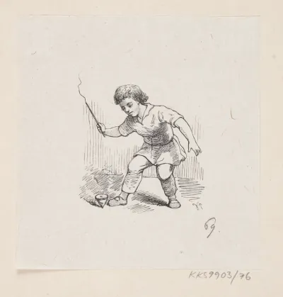 Illustration til "Kjærestefolkene" i H.C. Andersen, "Eventyr og Historier", Bind 1