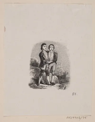 Illustration til "Klokken" i H.C. Andersen, "Eventyr og Historier", Bind 2
