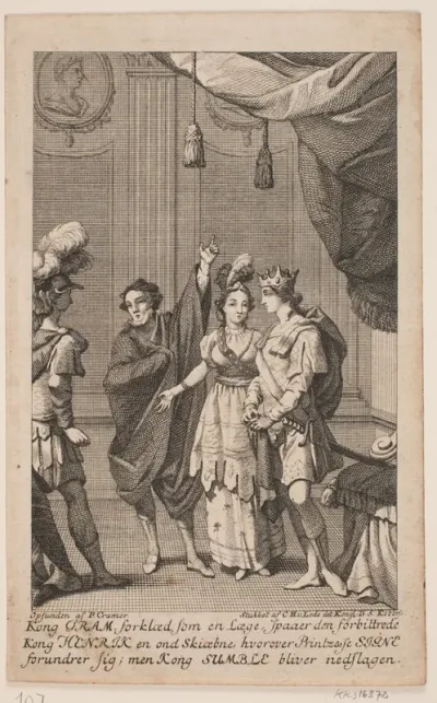 Illustration til N. K. Bredal, "Gram og Signe"