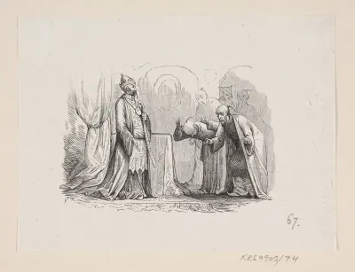 Illustration til "Nattergalen" i H.C. Andersen, "Eventyr og Historier", Bind 1