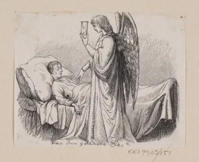 Illustration til "Paa den yderste Dag" i H.C. Andersen, "Eventyr og Historier", Bind 2