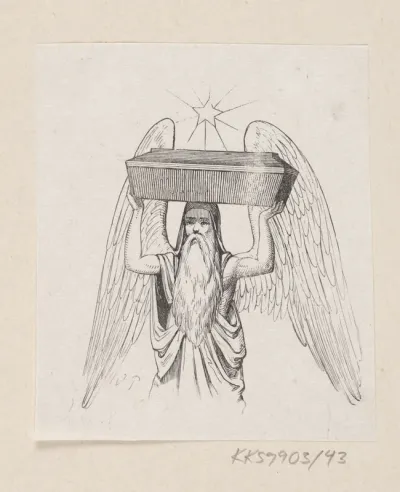 Illustration til "Paradisets Have" i H.C. Andersen, "Eventyr og Historier", Bind 1