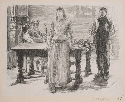 Illustration til "Prinsessen som Ingen kunne målbinde"