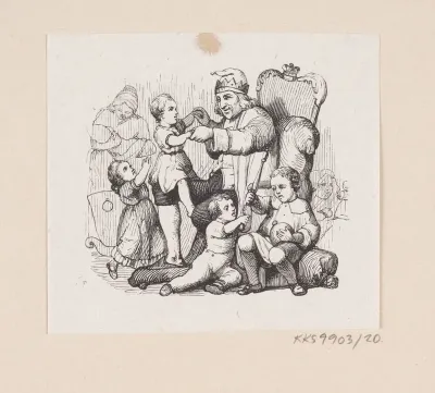 Illustration til "Reisekammeraten" i H.C. Andersen, "Eventyr og Historier", Bind 1