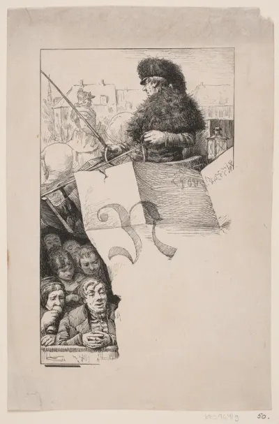 Illustration til St. St. Blicher, "E Bindstouv"