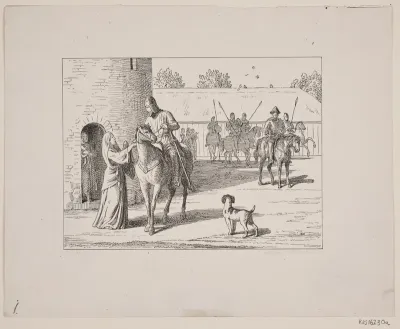 Illustration til Svend Grundtvig, "Marsk Stig: Dansk Folkevise Fra 13de Aarhundrede", 1861