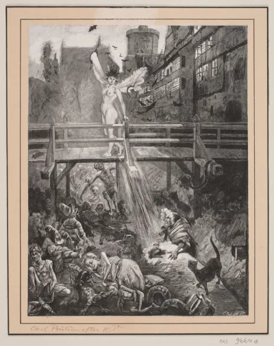 Illustration til "Uden hoved og hale"