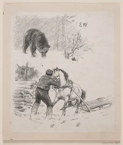 Illustration til "Velgjort og ilede lønnet"