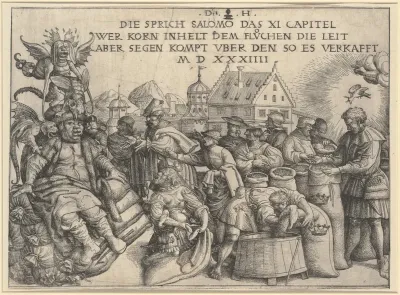 Illustration to Proverbs 11: 26