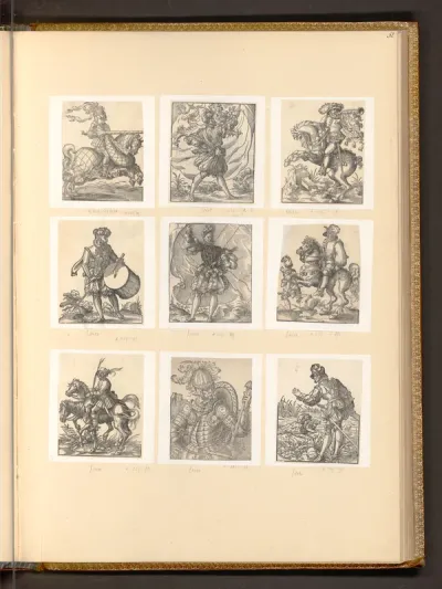 Illustrationen zu: Artliche und kunstreiche Figurn zu der Reutterey