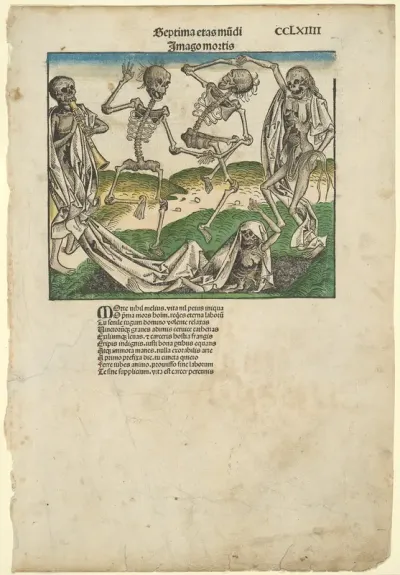 Image of Death (Imago Mortis), from the Nuremberg Chronicle