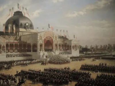 Imperial Eagles being presented by the Prince-President on the Champ-de-Mars, May 10 1852