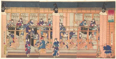 Imported Silk Reeling Machine at Tsukiji in Tokyo