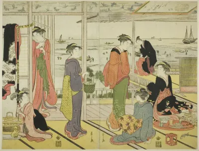 In a Pleasure House in Shinagawa (Shinagawa no rojo)