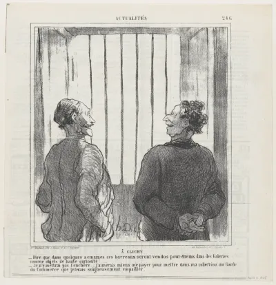In Clichy, from 'News of the day,' published in Le Charivari, April 11, 1865