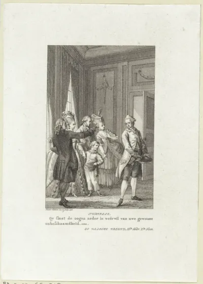 In een gezelschap wordt een man de deur gewezen