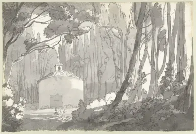 In het park van de Villa Mondragone in Frascati